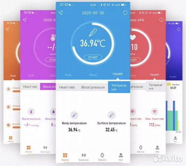Фитнес Smart браслет