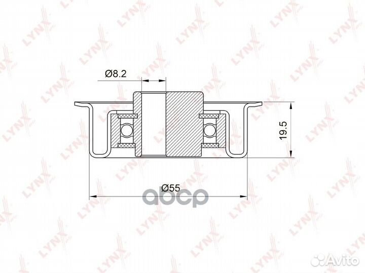 Ролик натяжной ремня грм pb1035 lynxauto