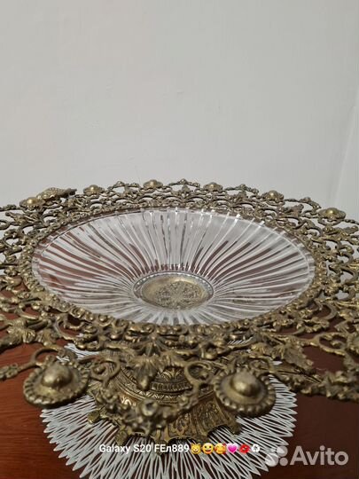 Фруктовница бронза