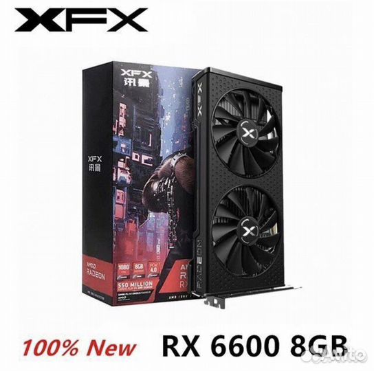 Видеокарта XFX 8gb AMD Radeon rx 6600 новая