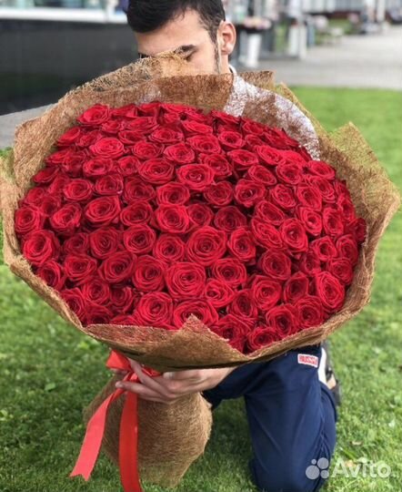 Премиум букет из красных роз, 51, 101, 301