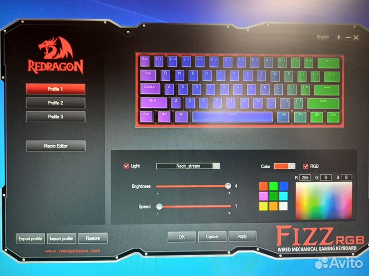 Механическая клавиатура redragon fizz k617