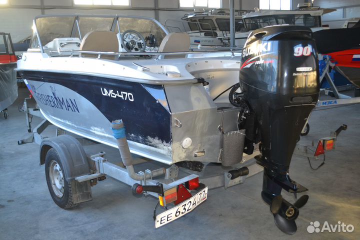 Алюминиевая моторная лодка UMS 470PL (4,7 метра)