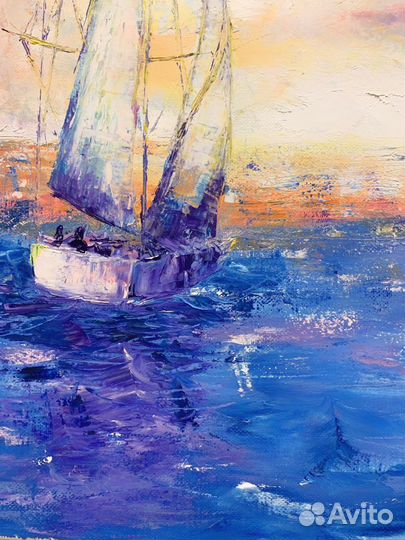 Картина «Кораблик». Масло, холст