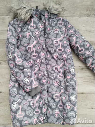 Зимнее пальто для девочки 146-152
