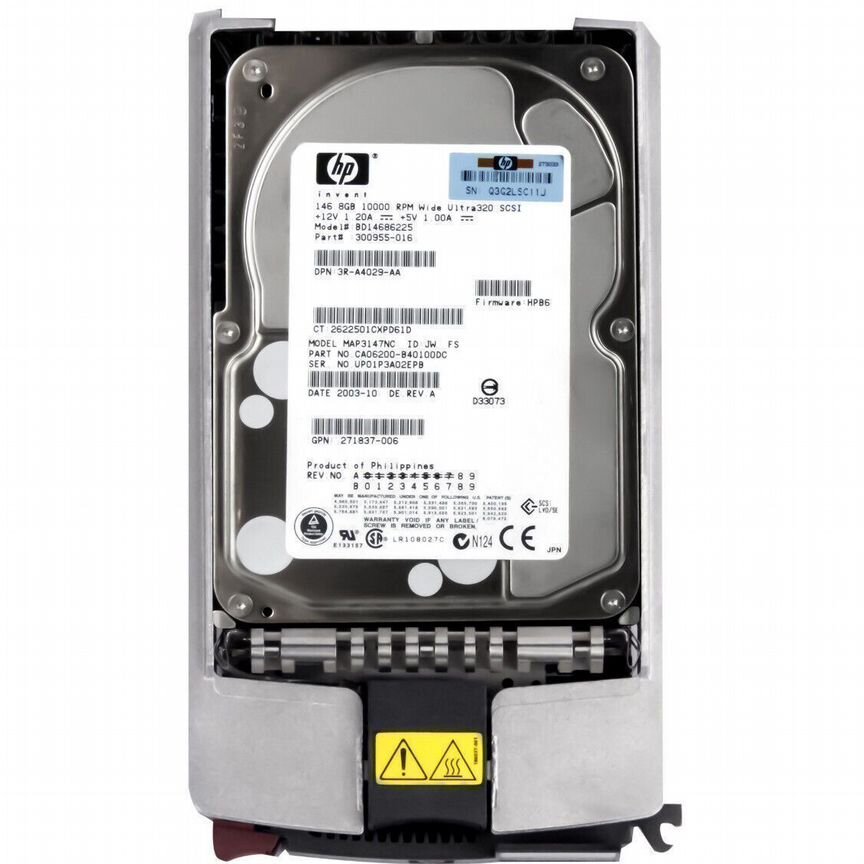 [300955-016] Жесткий Диск Hp Bd14686225 146,8gb U320scsi 3.5" 300955-016