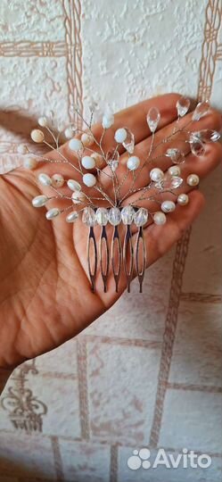 Гребень ручной работы в прическу