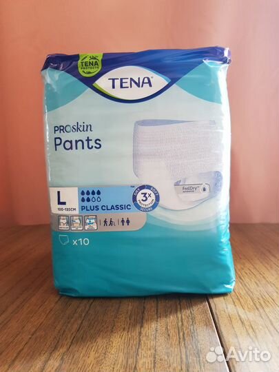 Подгузники-трусы Tena ProSkin, размер L, 6 капель