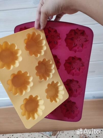 Бесплатно Форма силиконовая для кексов