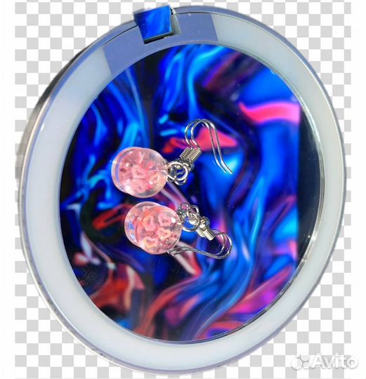 Серёжки из уф - смолы