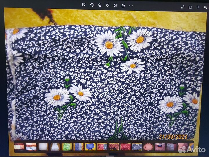 Отрез ткани хлопок СССР