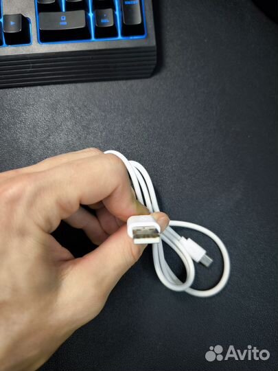 Провод белый 80 см micro usb