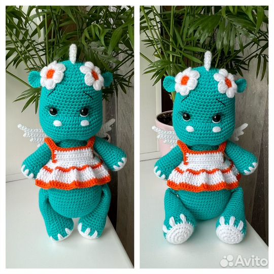 Вязаные игрушки дракон