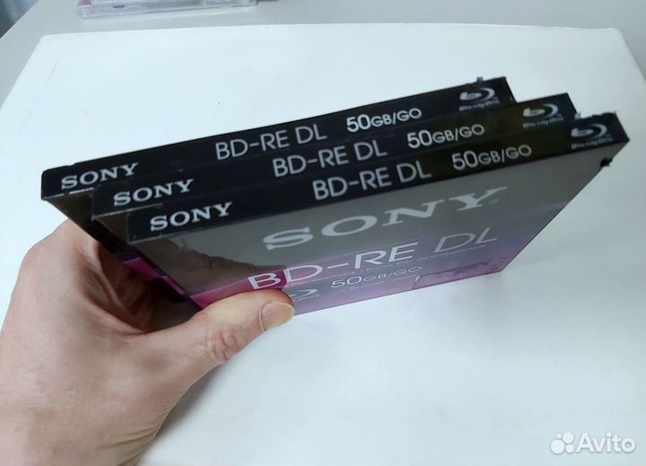 Диски новые Blu-ray BD-RE 25 Gb, 50 Gb, Verbatim