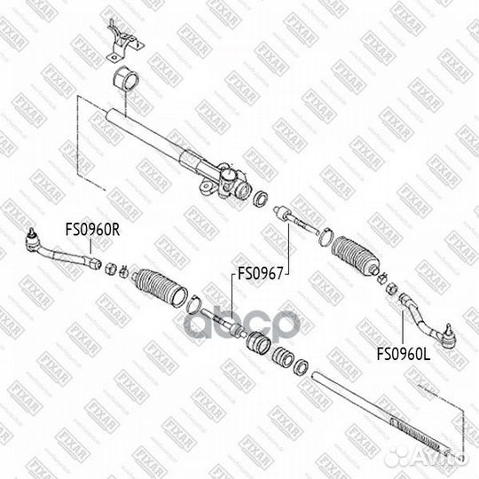 FS0960R наконечник рулевой правый Hyundai ix35