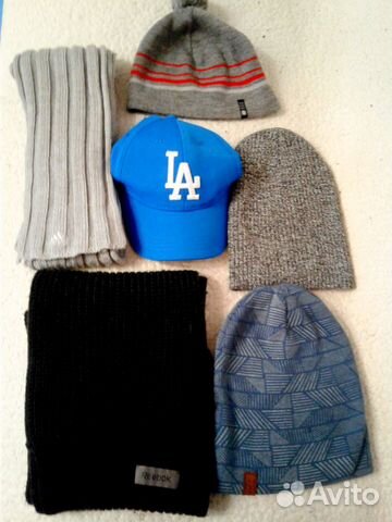 Шапка шарф муж осень-зима