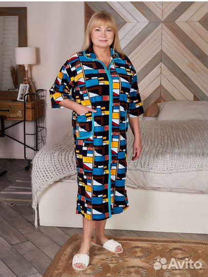 Халат велюровый женский новый