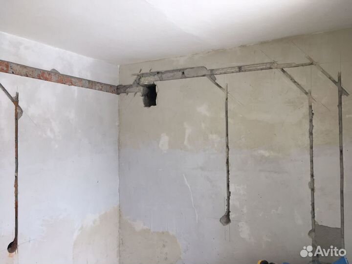 Штробление, бурение подрозетников