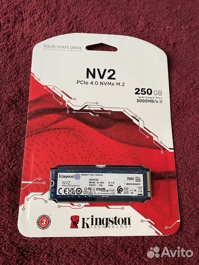 Новый nvme m.2 Kingston NV2 240Gb