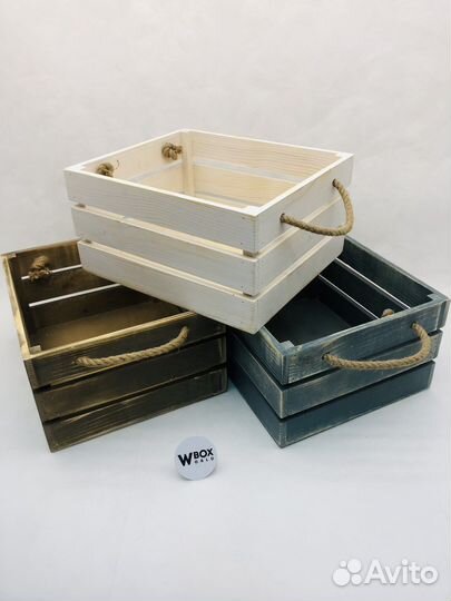 Ящик деревянный подарочный