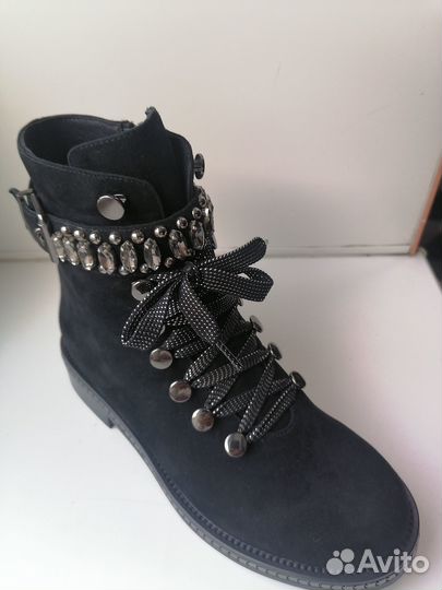 Ботинки женские зимние натуральная замша