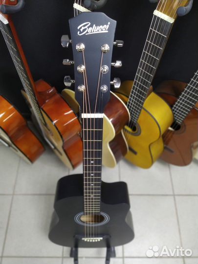 Гитара Черная Акустическая