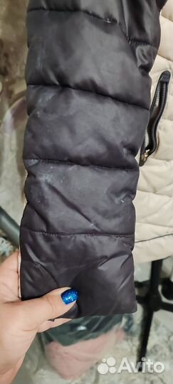 Пуховик зимний для девочки 140