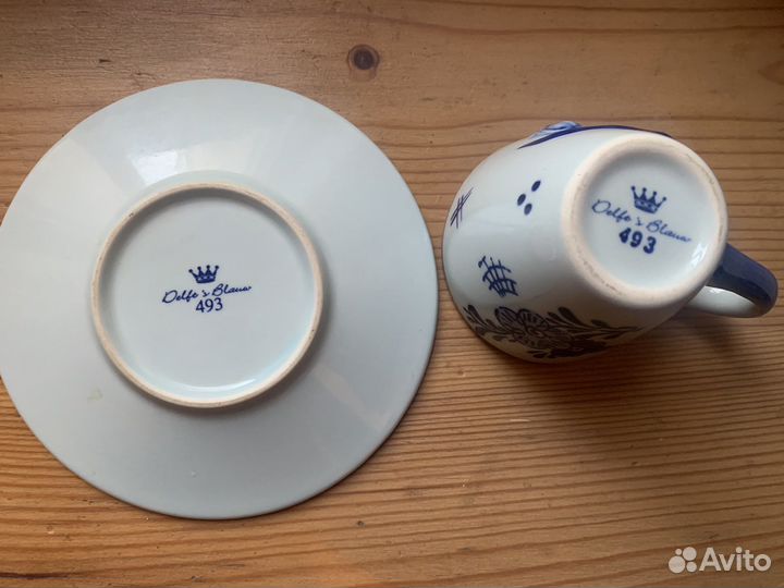 Чайная пара фарфор кофейная пара фарфор Голландия