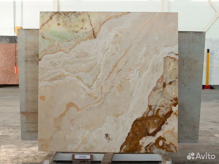 Оникс miele, Слэб 20 мм