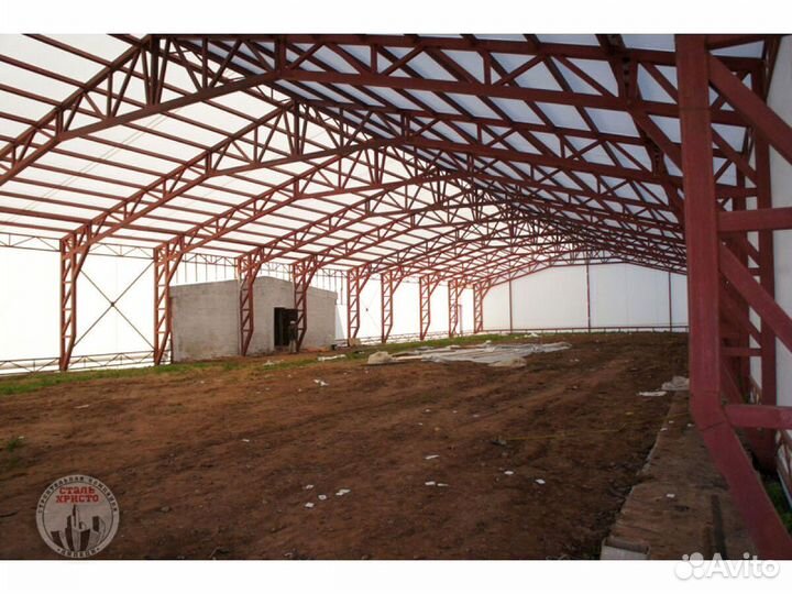 Ангар теплый, из сэндвич панелей