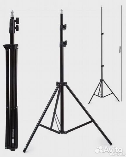 Штатив 210 см для кольцевой лампы, телефона. новый