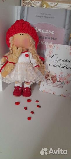 Кукла интерьерная, кукла тыквоголовка, тильда