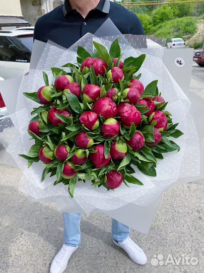 Пионы букет сочи