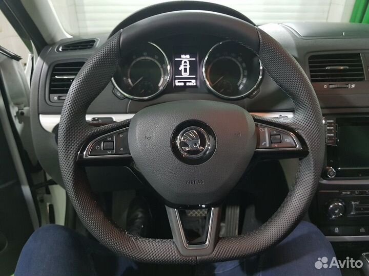 Руль эрго спорт дизайн мульти Skoda кожа