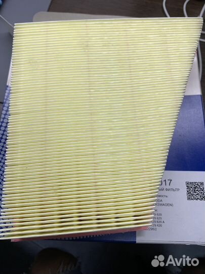 Фильтр воздушный skoda rapid 1.6 / nordfil an1017