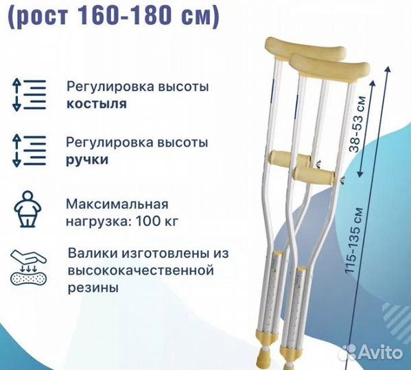 Подмышечные костыли