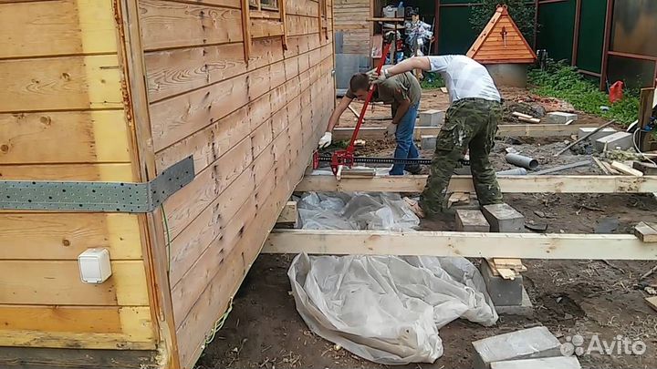 Перемещение дома Подьем домов