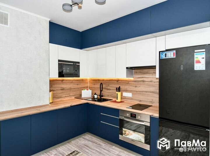 Кухонные гарнитуры в эмали с подсветкой 145