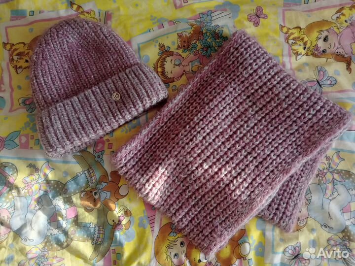 Шапка и снуд зимние