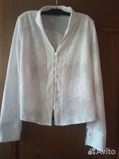 Блузка женская белая 48- 50р