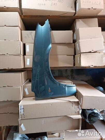 Крыло ваз 2114 правое серо сине зеленый (Сочи)