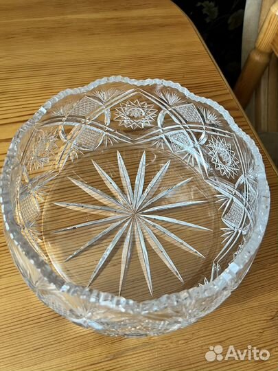 Хрустальная салатница СССР