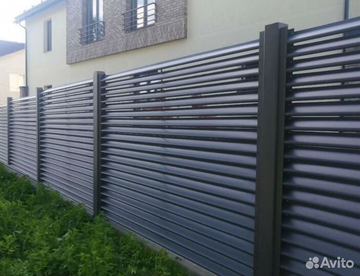 Забор жалюзи под ключ
