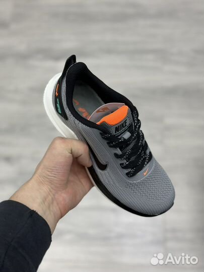 Кроссовки Nike Zoom женские серые оранжевые