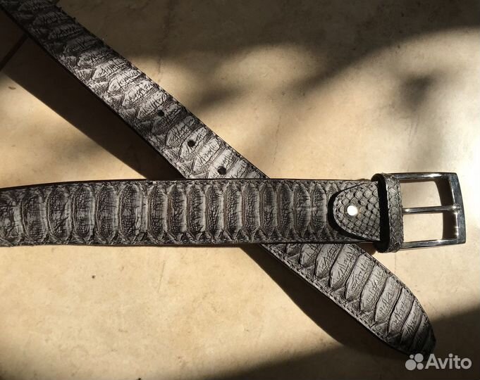 Ремень кожа рептилий Италия новый