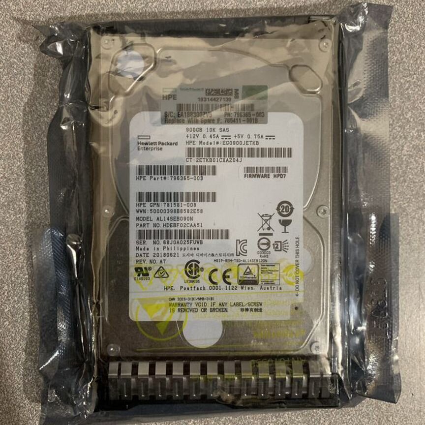 [GEN10] Жесткий Диск Hp 900gb 12g 10k 2.5 Sas Gen10