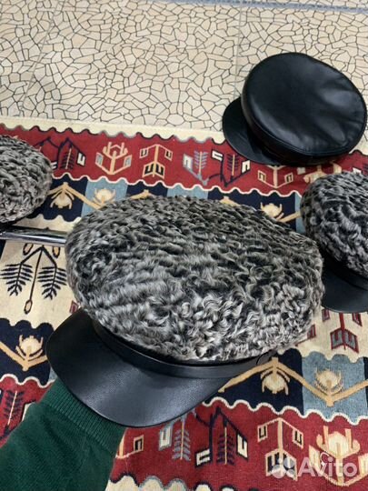 Картузы из Каракуля и Кожи