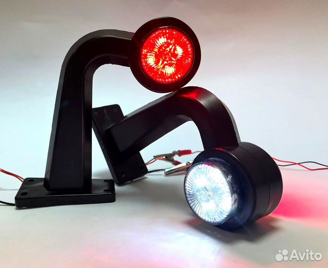 Фонари габаритные рожки 12/24в мягкие (Е-206)