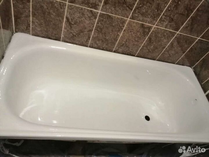 Реставрация ванн наливным акрилом. Эмалирование