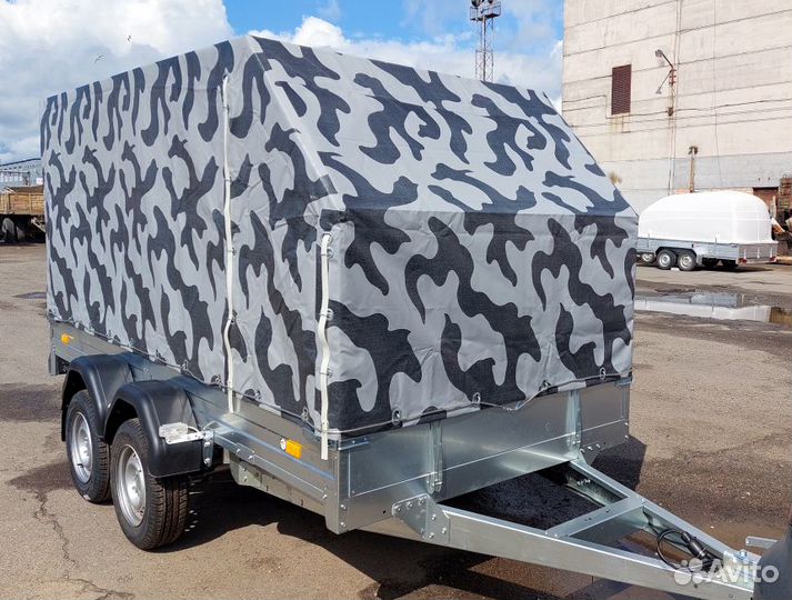 Легковой двухосный прицеп 3.5х1.5 R13